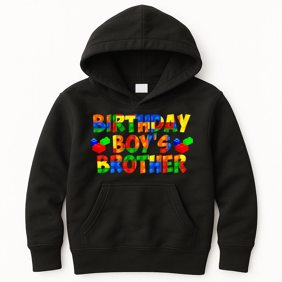 Birthday Boy's Brother Kids Hoodie