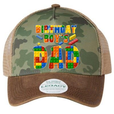 Birthday Boy's Dad Building Blocks Legacy Tie Dye Trucker Hat