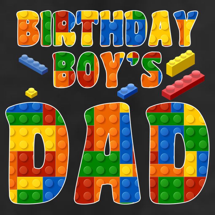 Birthday Boy's Dad Building Blocks Cool Comfort Performance Bucket Hat