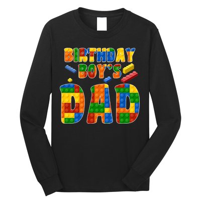 Birthday Boy's Dad Building Blocks Long Sleeve Shirt