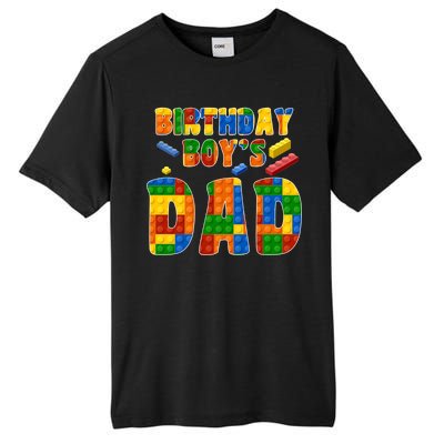 Birthday Boy's Dad Building Blocks Tall Fusion ChromaSoft Performance T-Shirt