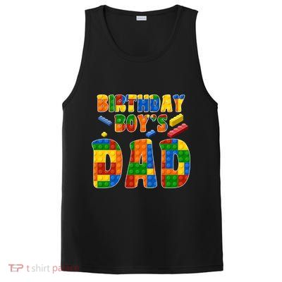 Birthday Boy's Dad Building Blocks PosiCharge Competitor Tank