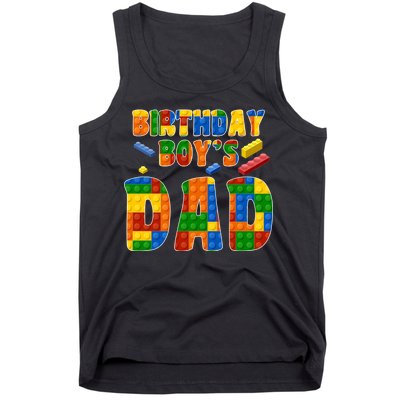 Birthday Boy's Dad Building Blocks Tank Top