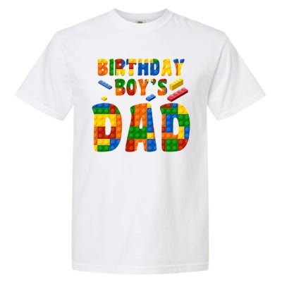 Birthday Boy's Dad Building Blocks Garment-Dyed Heavyweight T-Shirt