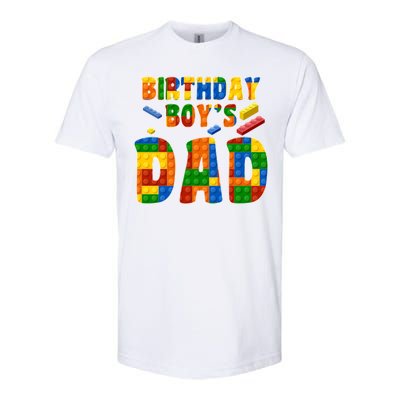 Birthday Boy's Dad Building Blocks Softstyle® CVC T-Shirt