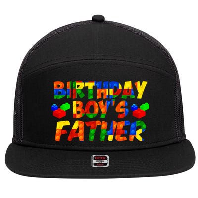 Birthday Boys Father 7 Panel Mesh Trucker Snapback Hat