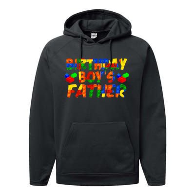 Birthday Boys Father Performance Fleece Hoodie