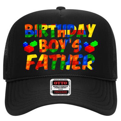 Birthday Boys Father High Crown Mesh Back Trucker Hat