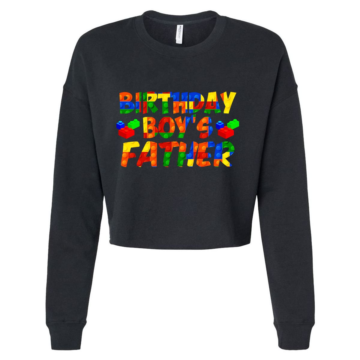 Birthday Boys Father Cropped Pullover Crew