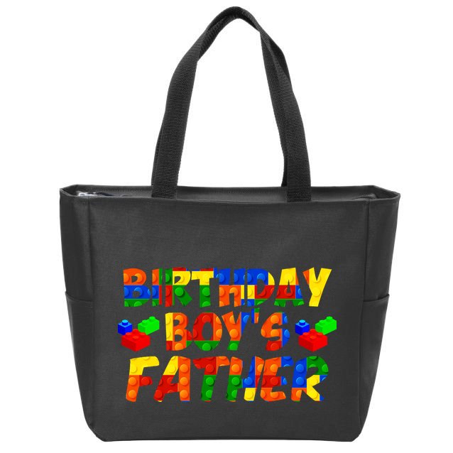 Birthday Boys Father Zip Tote Bag