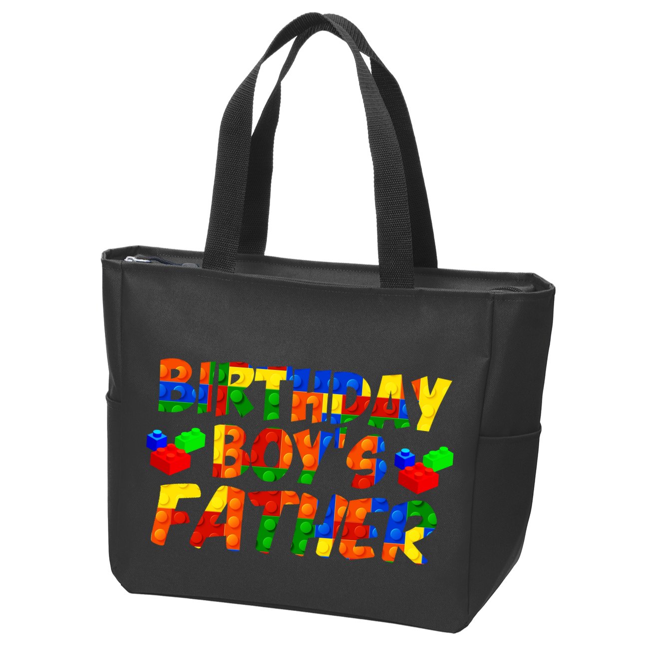 Birthday Boys Father Zip Tote Bag