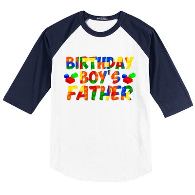 Birthday Boys Father Baseball Sleeve Shirt