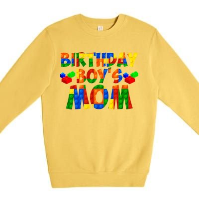 Birthday Boy's Mom Premium Crewneck Sweatshirt