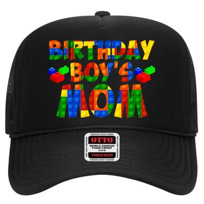 Birthday Boy's Mom High Crown Mesh Back Trucker Hat