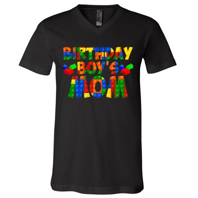 Birthday Boy's Mom V-Neck T-Shirt