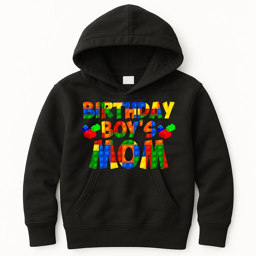 Birthday Boy's Mom Kids Hoodie