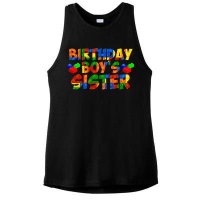 Birthday Boy's Sister Ladies PosiCharge Tri-Blend Wicking Tank