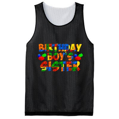 Birthday Boy's Sister Mesh Reversible Basketball Jersey Tank