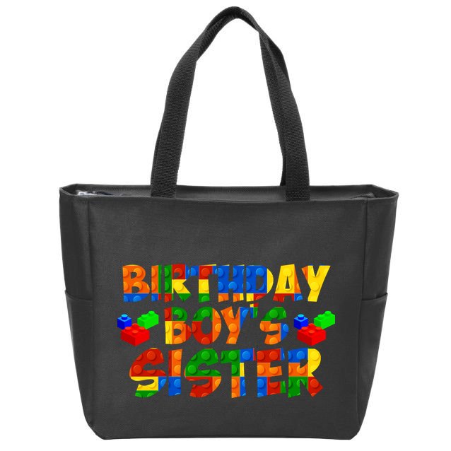 Birthday Boy's Sister Zip Tote Bag