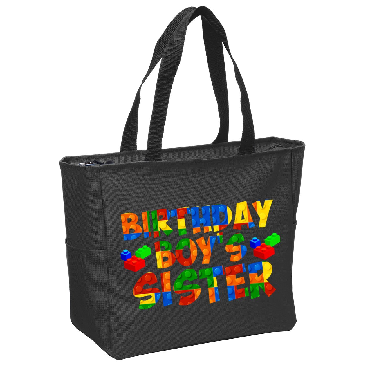 Birthday Boy's Sister Zip Tote Bag