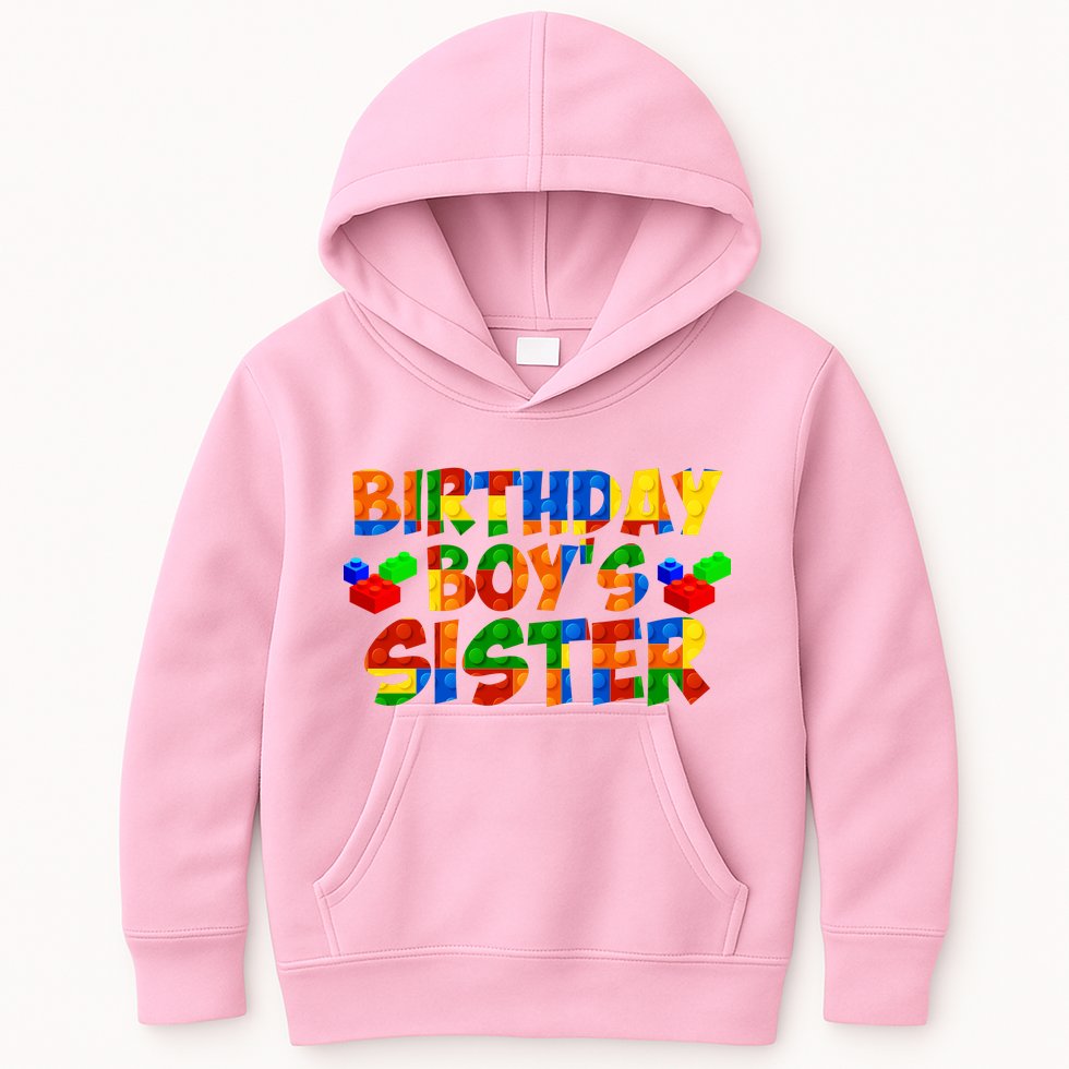 Birthday Boy's Sister Kids Hoodie