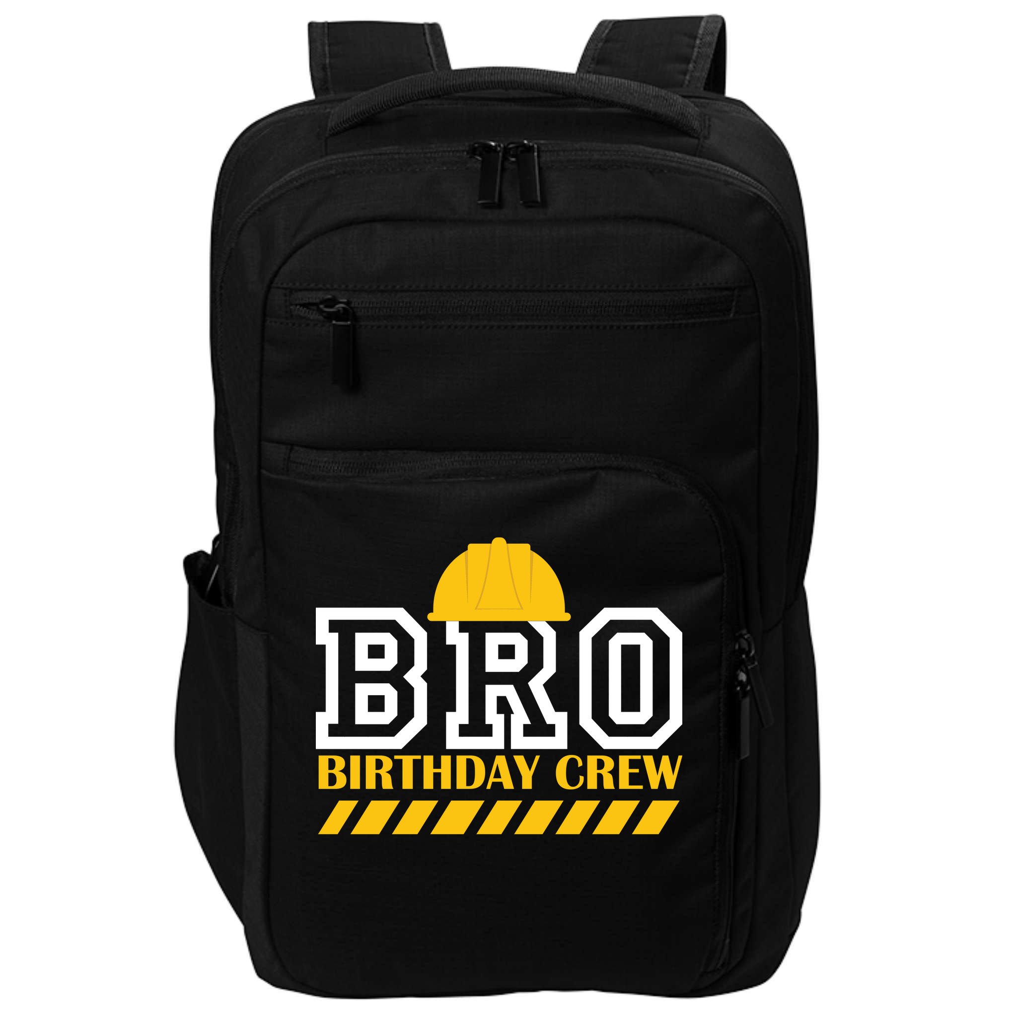 Birthday Bro Construction Crew Brother Impact Tech Backpack