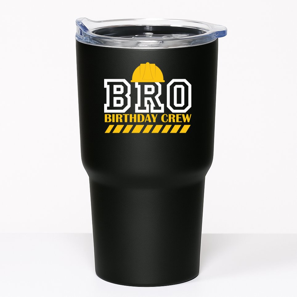 Birthday Bro Construction Crew Brother Tumbler
