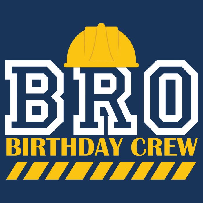 Birthday Bro Construction Crew Brother Beanie