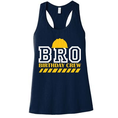 Birthday Bro Construction Crew Brother Womens Tank Top