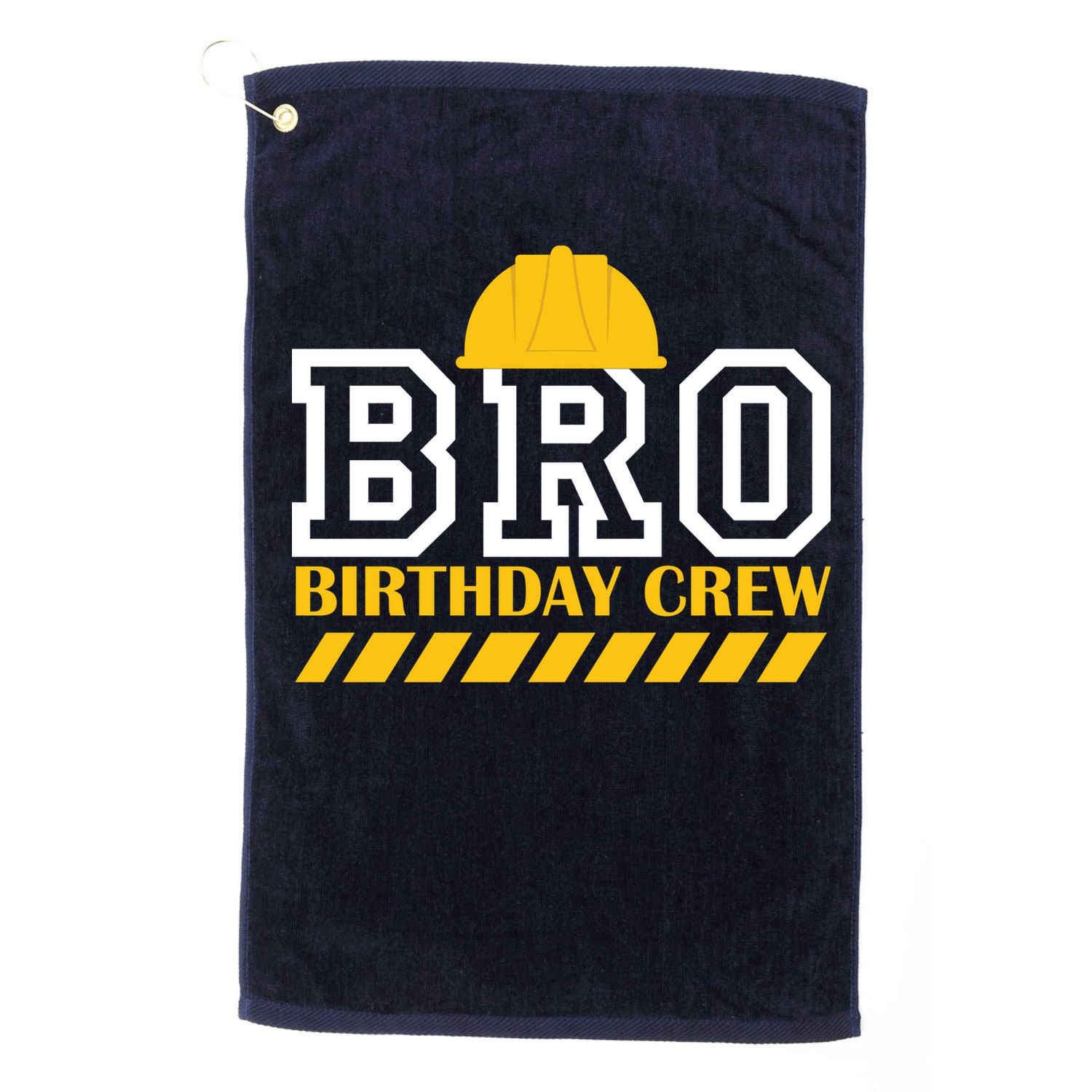 Birthday Bro Construction Crew Brother Golf Towel