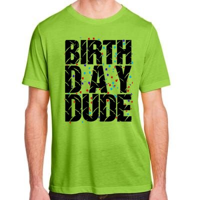 Birthday Dude With Confetti Adult ChromaSoft Performance T-Shirt