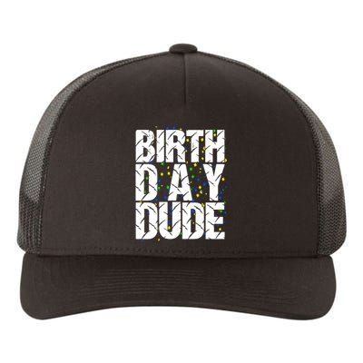 Birthday Dude With Confetti Yupoong Adult 5-Panel Trucker Hat