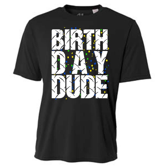 Birthday Dude With Confetti Cooling Performance Crew T-Shirt