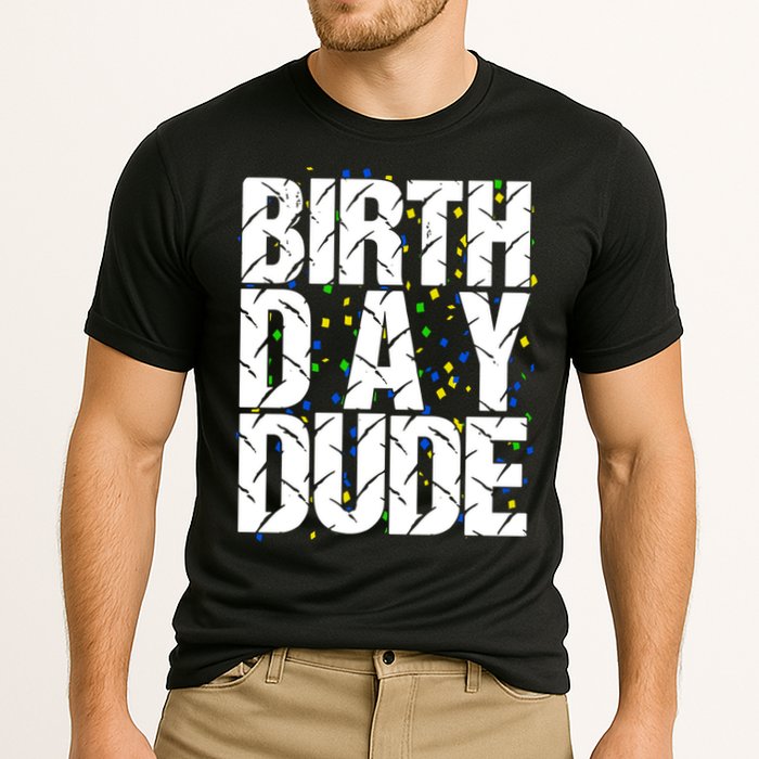 Birthday Dude With Confetti Cooling Performance Crew T-Shirt