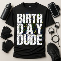 Birthday Dude With Confetti Cooling Performance Crew T-Shirt