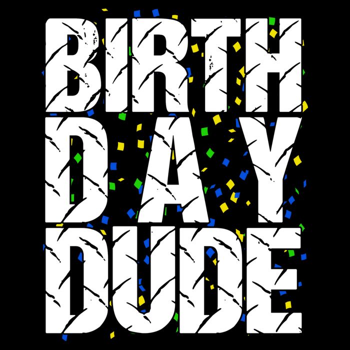 Birthday Dude With Confetti Hoodie