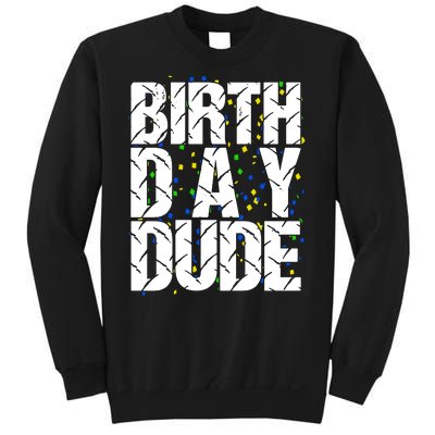 Birthday Dude With Confetti Sweatshirt