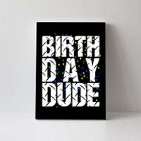 Birthday Dude With Confetti Canvas