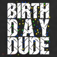 Birthday Dude With Confetti 11oz C Handle Ceramic Mug