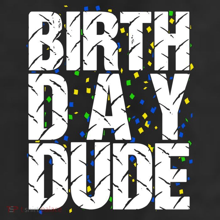Birthday Dude With Confetti 11oz C Handle Ceramic Mug