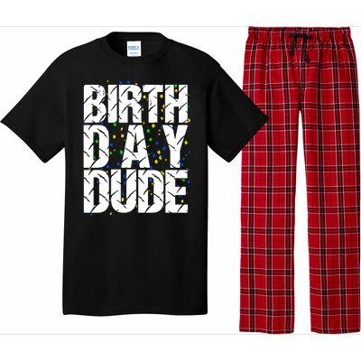 Birthday Dude With Confetti Pajama Set