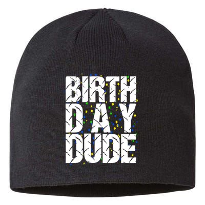 Birthday Dude With Confetti Sustainable Beanie