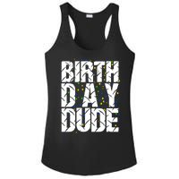 Birthday Dude With Confetti Ladies PosiCharge Competitor Racerback Tank