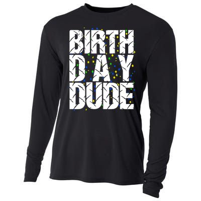 Birthday Dude With Confetti Cooling Performance Long Sleeve Crew