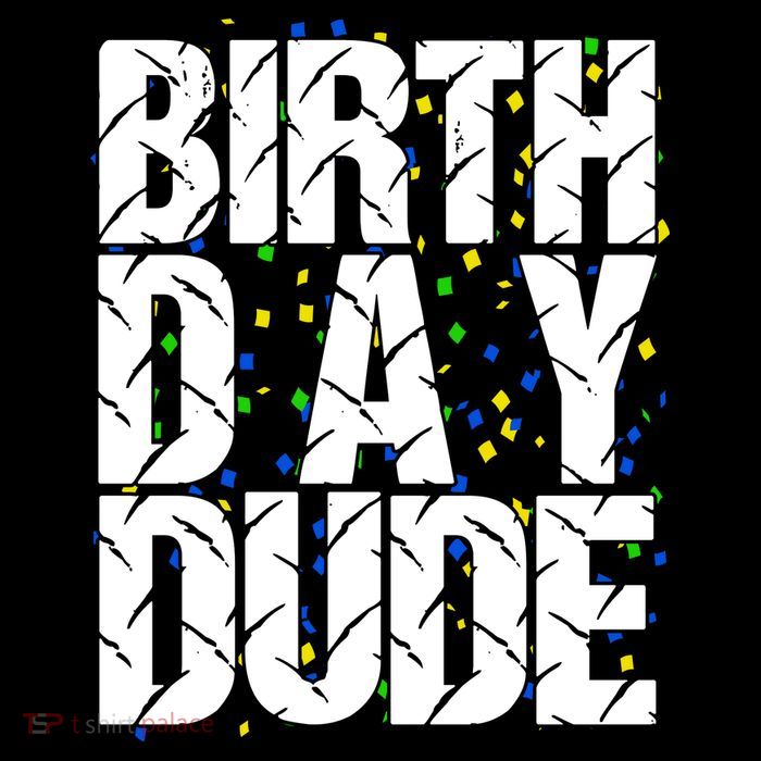Birthday Dude With Confetti Baby Bodysuit