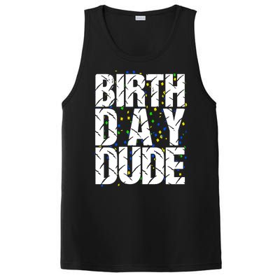 Birthday Dude With Confetti PosiCharge Competitor Tank