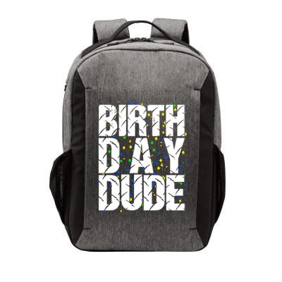 Birthday Dude With Confetti Vector Backpack