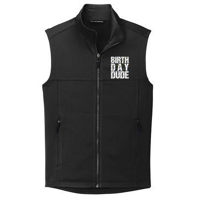 Birthday Dude With Confetti Collective Smooth Fleece Vest