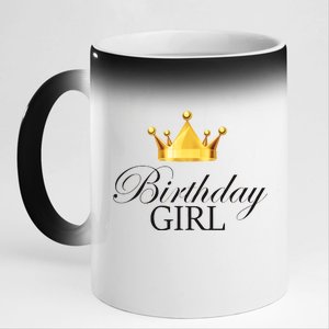 Birthday Girl Queen Crown Limited Edition 11oz Black Color Changing Mug