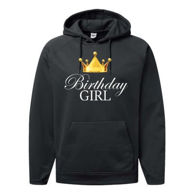 Birthday Girl Queen Crown Limited Edition Performance Fleece Hoodie